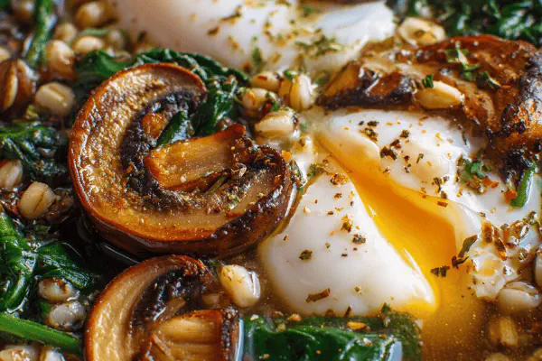 Braised Beef Barley Mushrooms