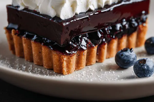 Blueberry Bread Pudding Maple Sauce