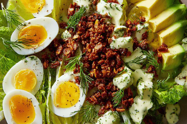 Brunch Salad with Creamy Italian Dressing