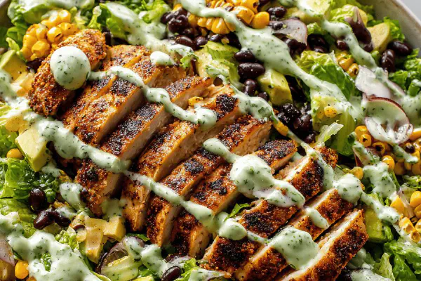 Red Bean Rapini Chicken Salad