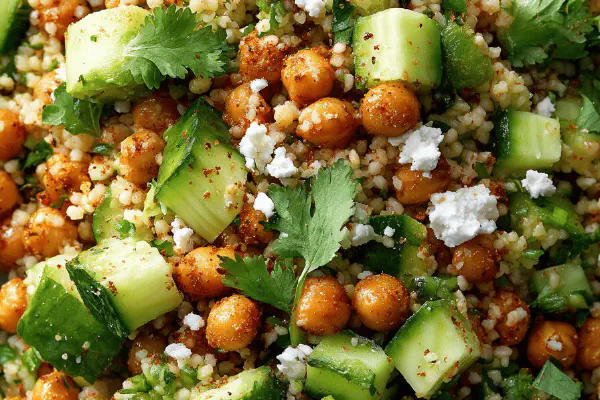 Cucumber Feta Avocado Shake Salad