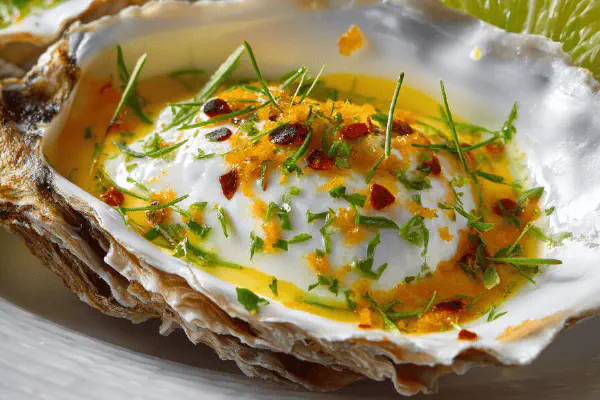 Maple Vegetable Mignonette Oysters