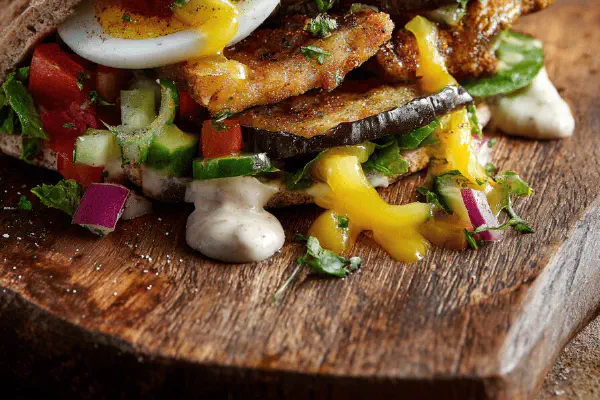 Chicken Naan Sandwiches