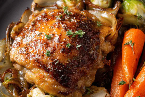 Stuffed Chicken with Goat Cheese & Red Cabbage