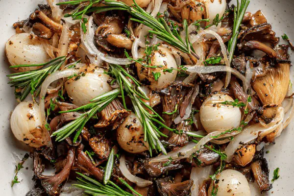 Stuffed Portabella Mushrooms with Polenta