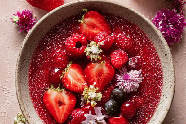No-Cook Berry Jam with Orange and Pink Pepper