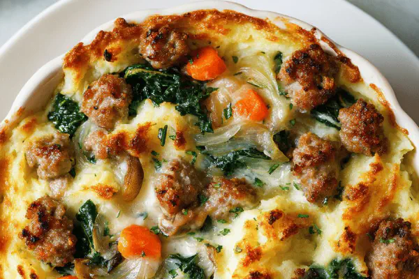 Rustic Sausage Shepherds Pie