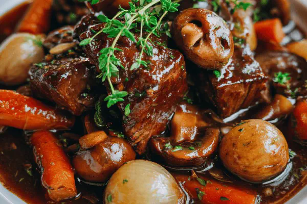 Pork Rib Roast with Mushroom Sauce