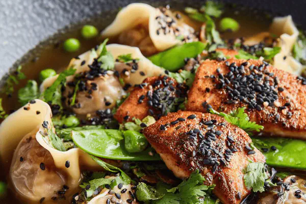 Quinoa Pork Meatball Soup