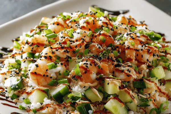 Grilled Shrimp Spring Rolls Salad