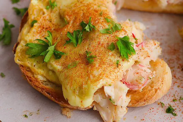 Smoky Crab Bake Toast