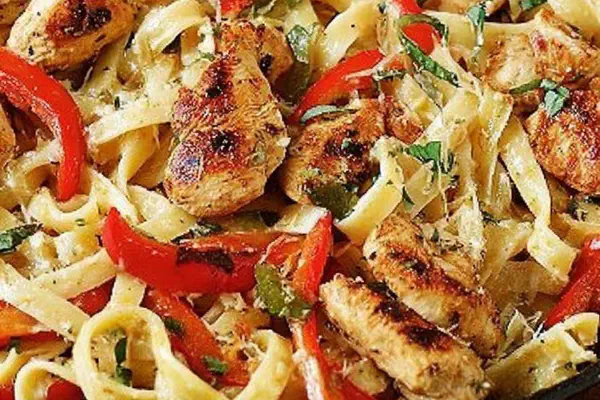 Spiced Cajun Chicken Fettuccine