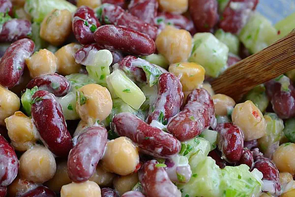 Tangy Bean Yogurt Salad